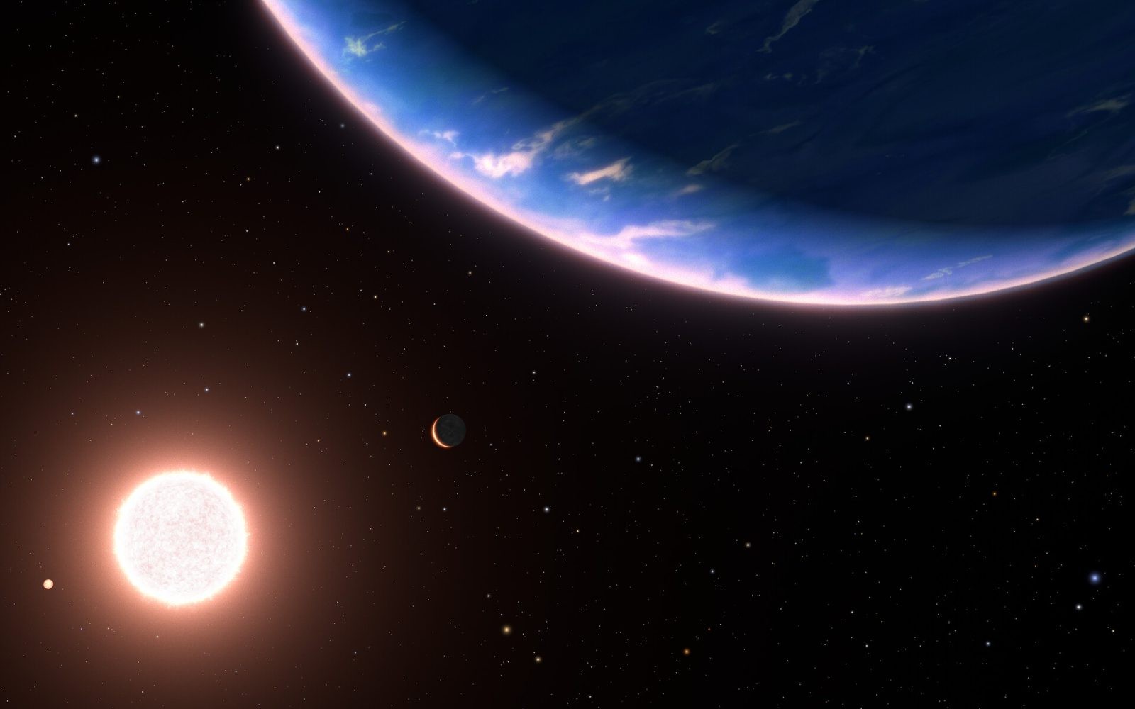 To przełom! Hubble odkrywa parę wodną w atmosferze małej egzoplanety