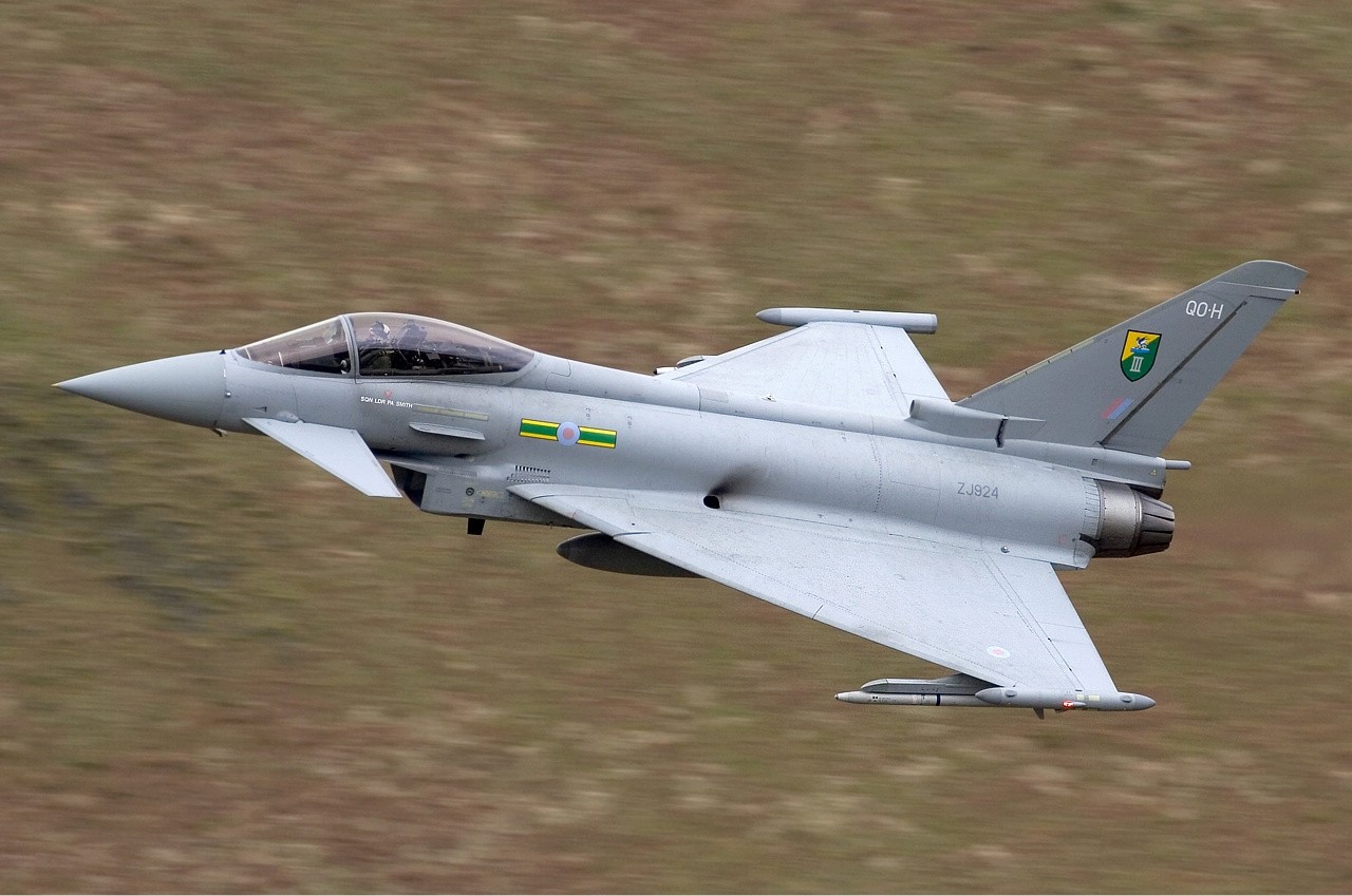 Eurofighter Typhoon podczas lotu /Fot. Wikimedia Commons
