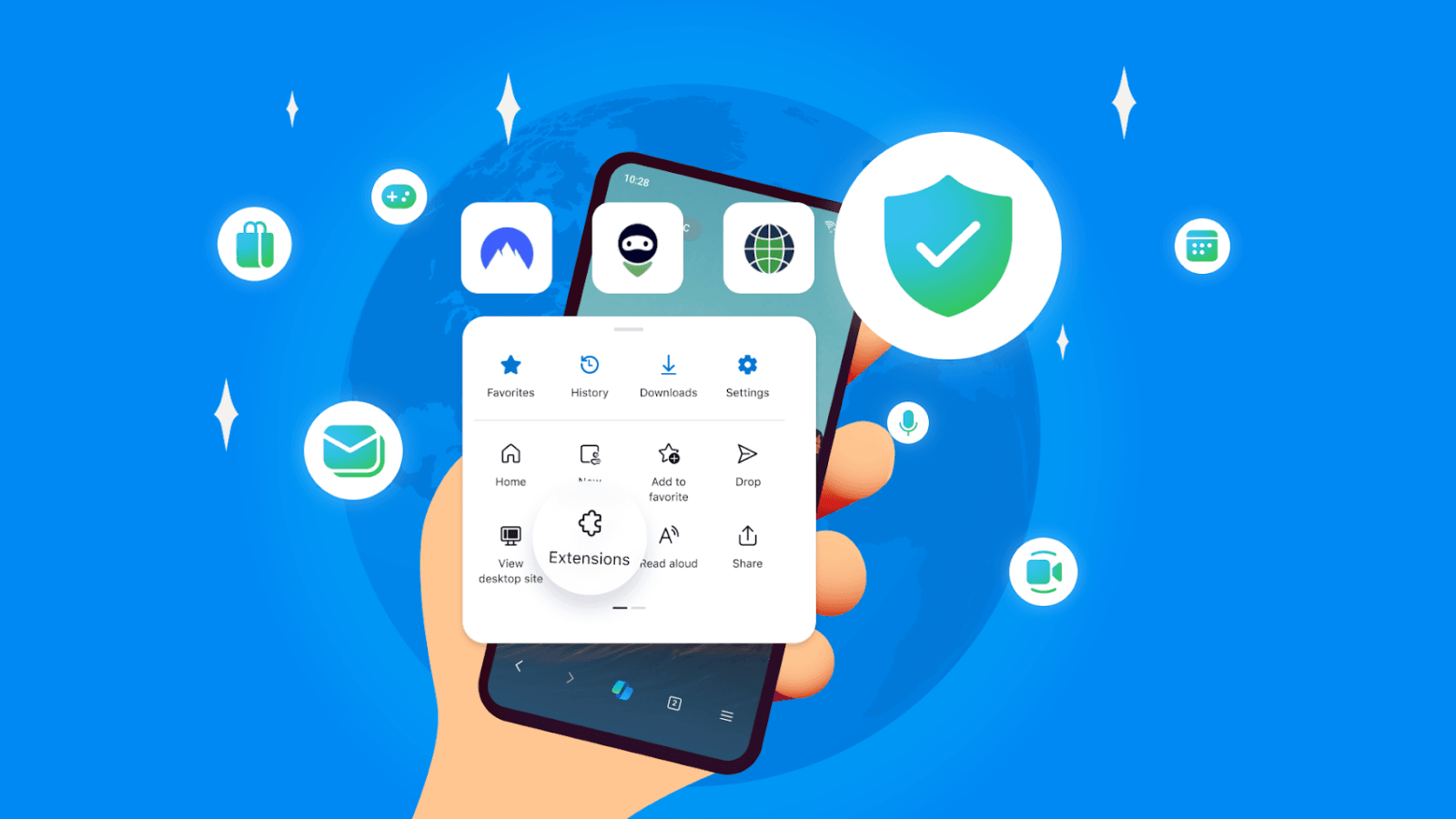 microsoft edge android rozszerzenia