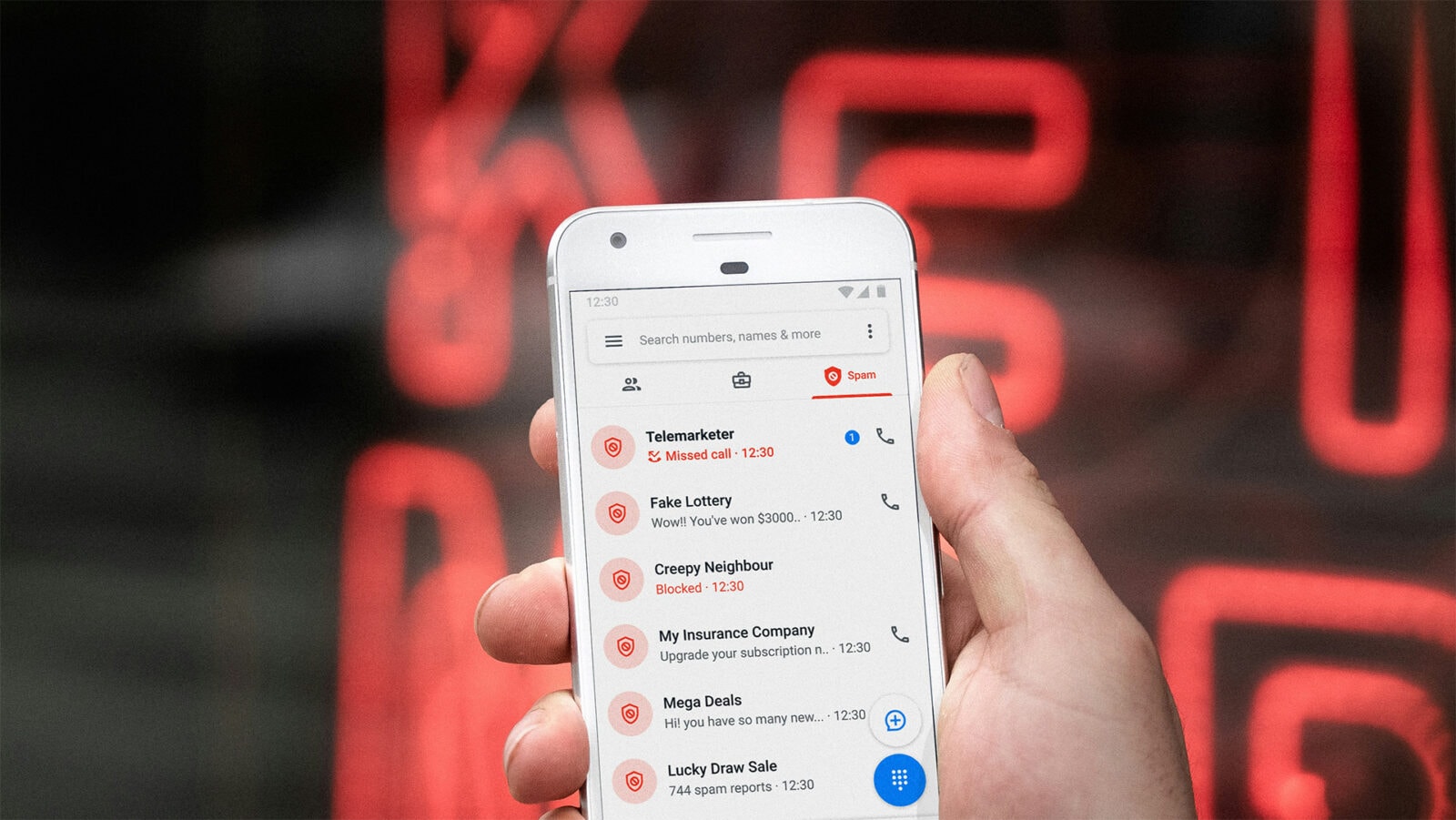 niechciane połączenie dialer spam scam