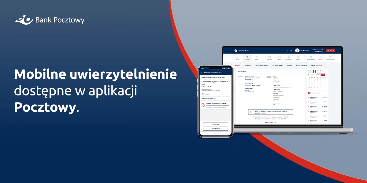 Bank Pocztowy wprowadza mobilne uwierzytelnianie. Wygoda i bezpieczeństwo zamiast kodów SMS