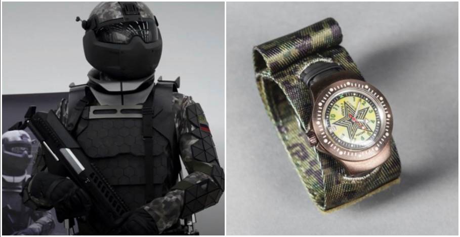 Rosjanie prezentują nowy pancerz dla żołnierzy. Jest też zegarek, który przetrwa bombę atomową