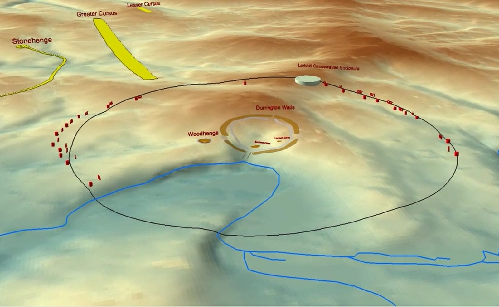 W pobliżu Stonehenge odkryto ogromną okrągłą strukturę ukrytych dołów