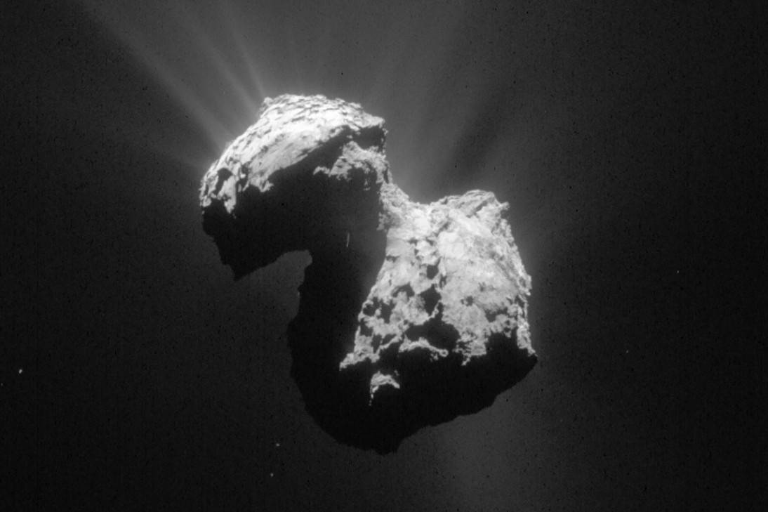 Ultrafioletowa zorza polarna zaobserwowana wokół komety. Jest niewidoczna dla człowieka