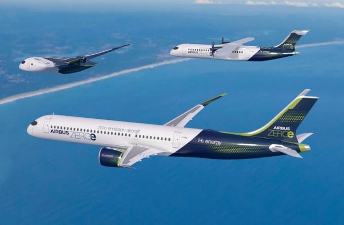 Airbus stawia na wodór. Przedstawił trzy koncepcje samolotów ZEROe