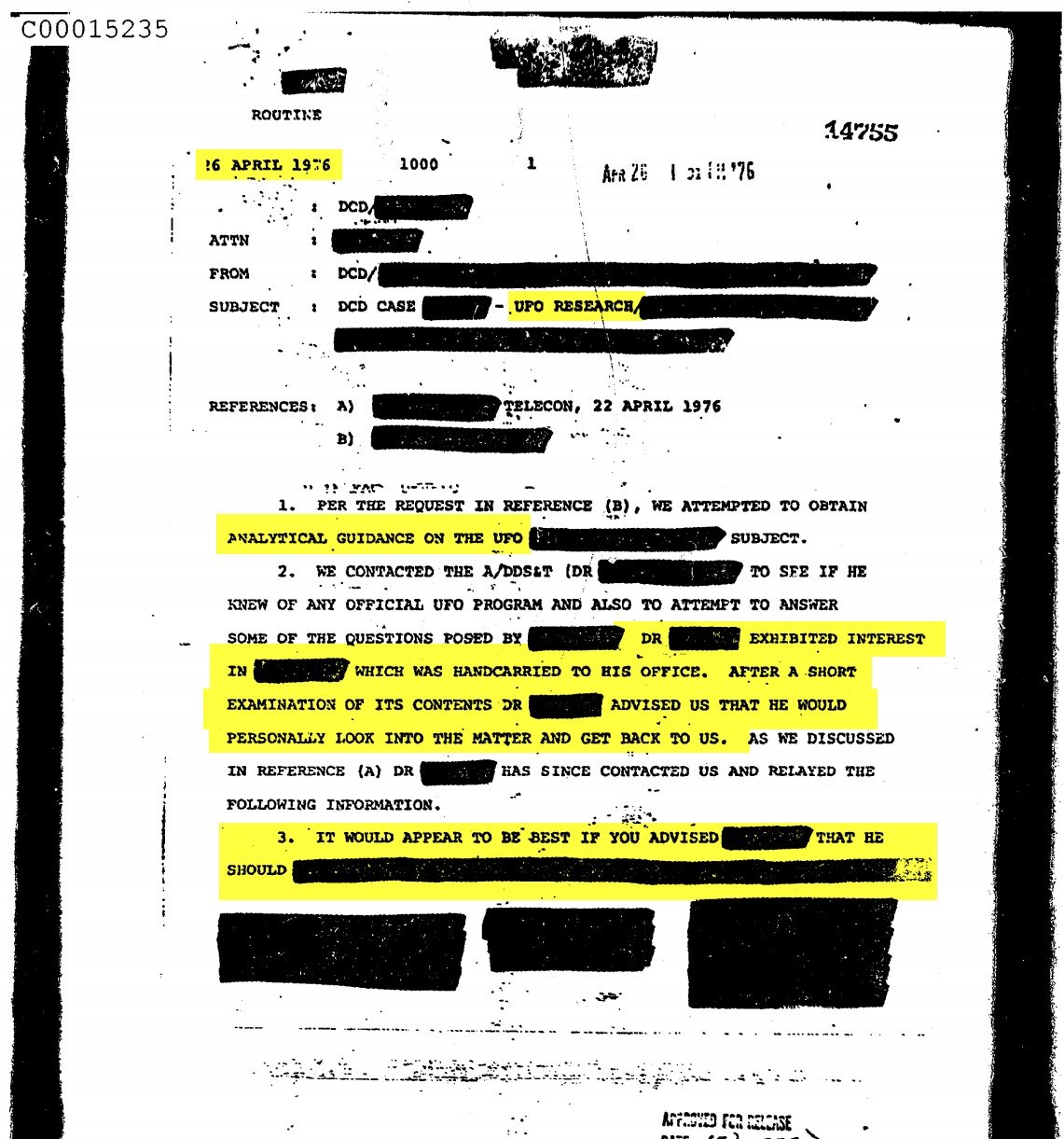 Kompletne archiwum CIA o UFO dostępne dla wszystkich. Część dokumentów ujawniono po raz pierwszy