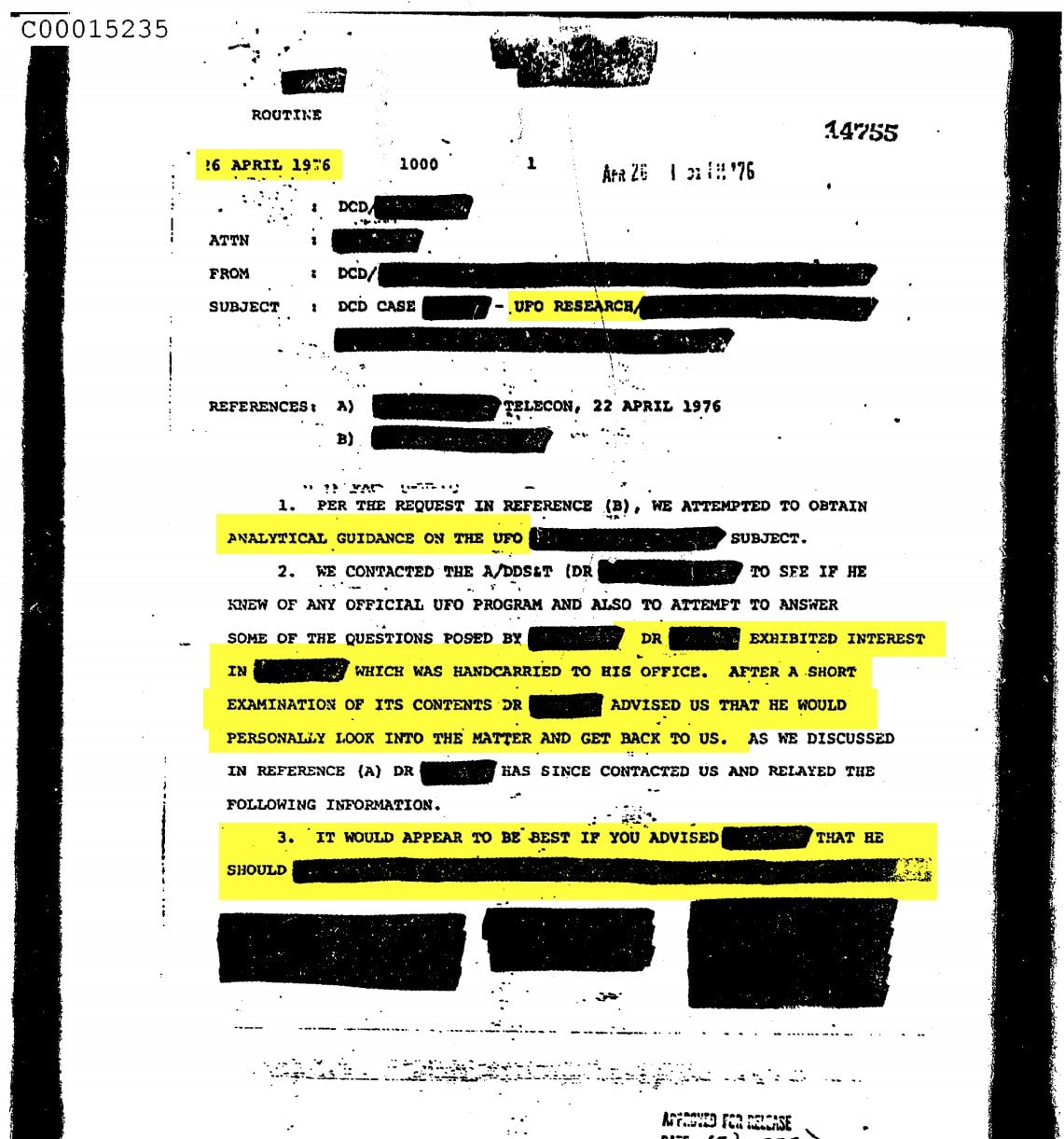 Kompletne archiwum CIA o UFO dostępne dla wszystkich. Część dokumentów ujawniono po raz pierwszy