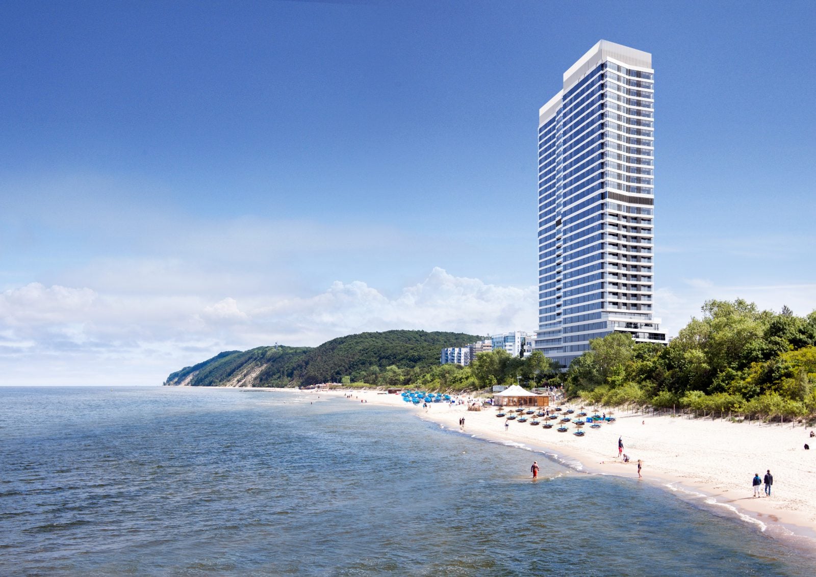 Na plaży w Międzyzdrojach mają stanąć dwa ponad stumetrowe kolosy