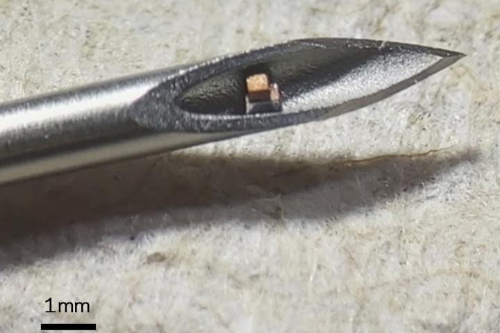 Opracowano mikroczip, który rzeczywiście można wstrzyknąć człowiekowi. Ma mierzyć temperaturę i ciśnienie krwi