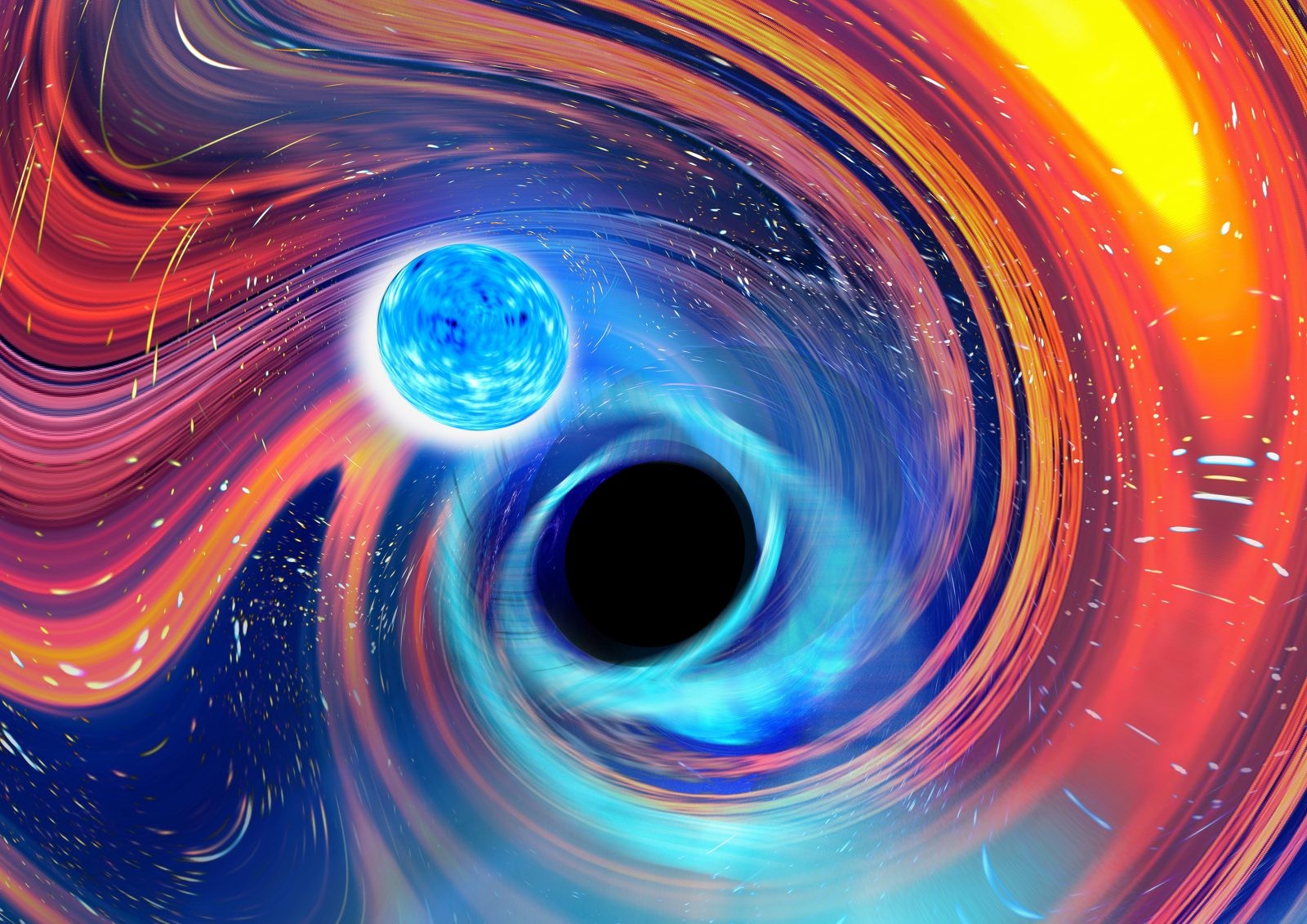 Kosmiczny Pac-Man: po raz pierwszy zaobserwowano, jak czarne dziury pochłaniają gwiazdy neutronowe