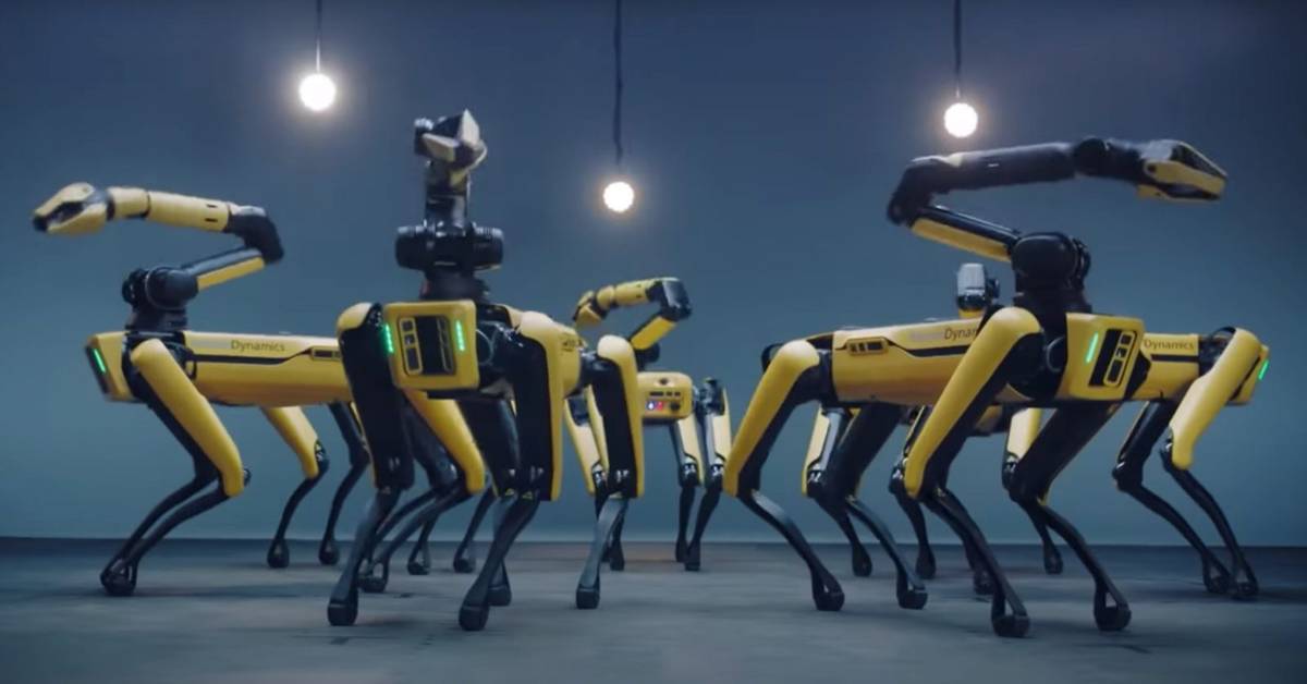 Pokaz umiejętności robotycznych psów. Tym razem tańczą z gwiazdami K-popu [WIDEO]