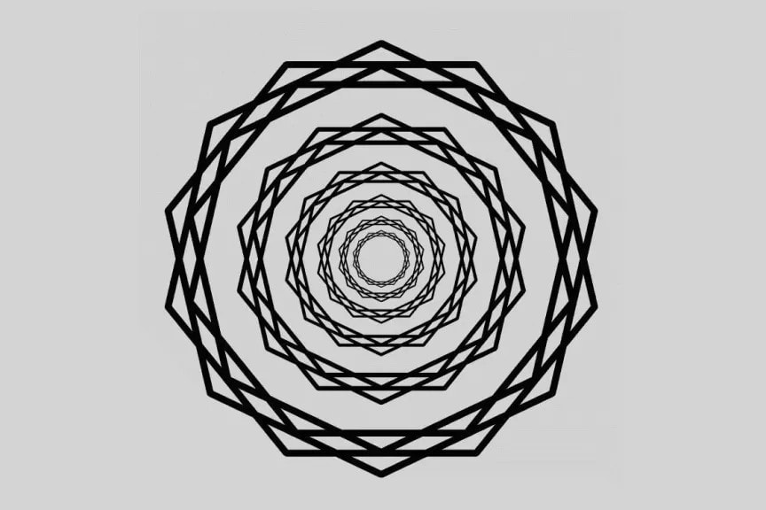 Powstał nowy rodzaj iluzji optycznej. Czy widzisz migoczące promienie?