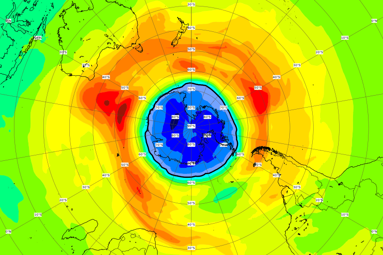 Dziura ozonowa nad Antarktydą jest rekordowo wielka. Urosła zaledwie w tydzień