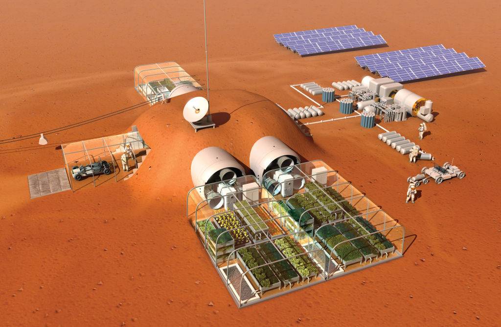Betonowa baza na Marsie. Z krwi i moczu astronautów