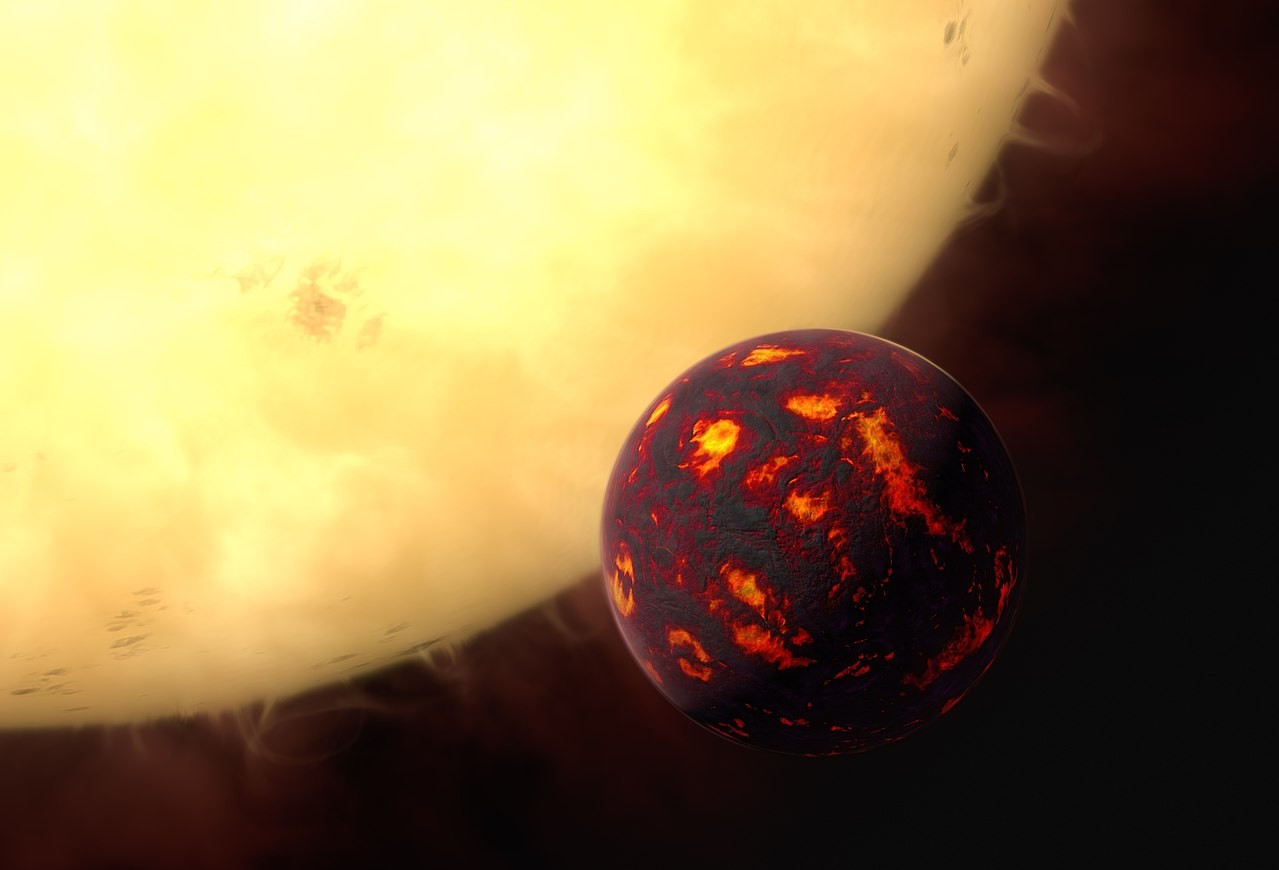 Wizja artystyczna 55 Cancri e
